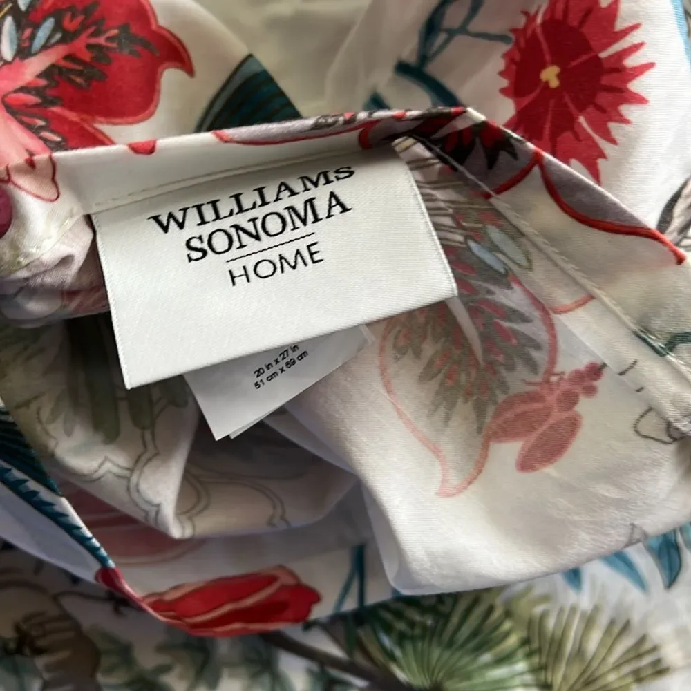 Williams Sonoma SCALAMANDRE BOTANICAL PHEASANT Print Sham - Picture 8 of 8